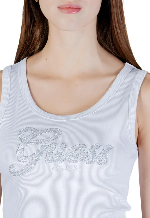 Guess Ženska majica brez rokavov Guess z okroglim izrezom