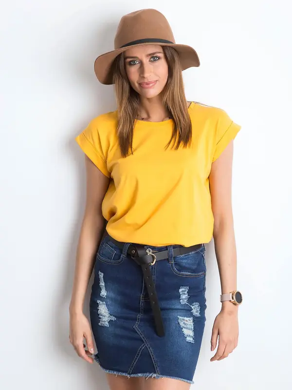 BASIC Feel Good Ženska majica Fashionhunters Plain