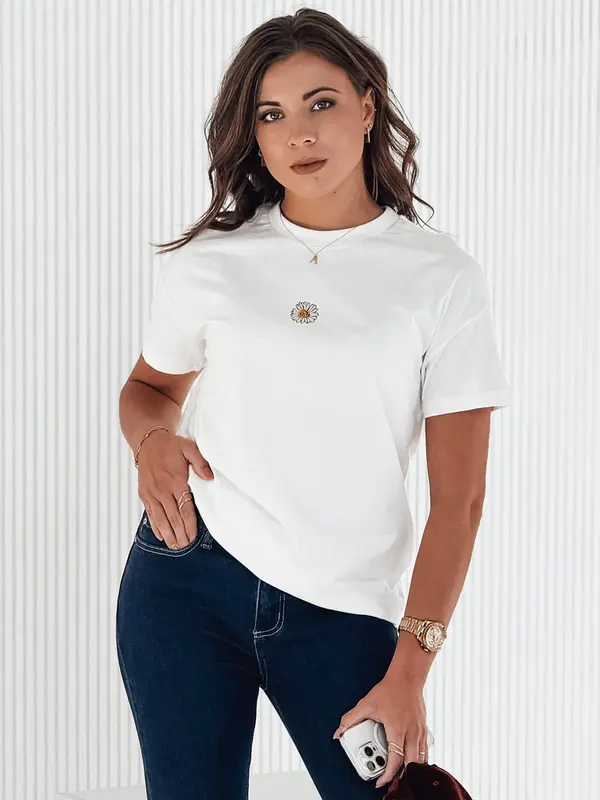 DStreet Ženska majica FLORTA ecru