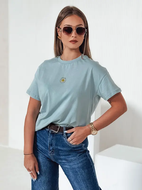 DStreet Ženska majica FLORTA s cvetličnim motivom