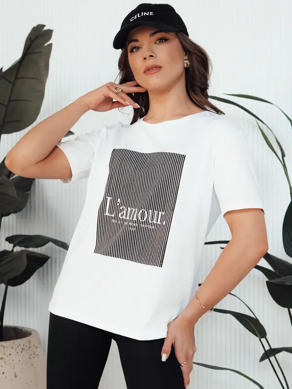 DStreet Ženska majica LAMOUR bela