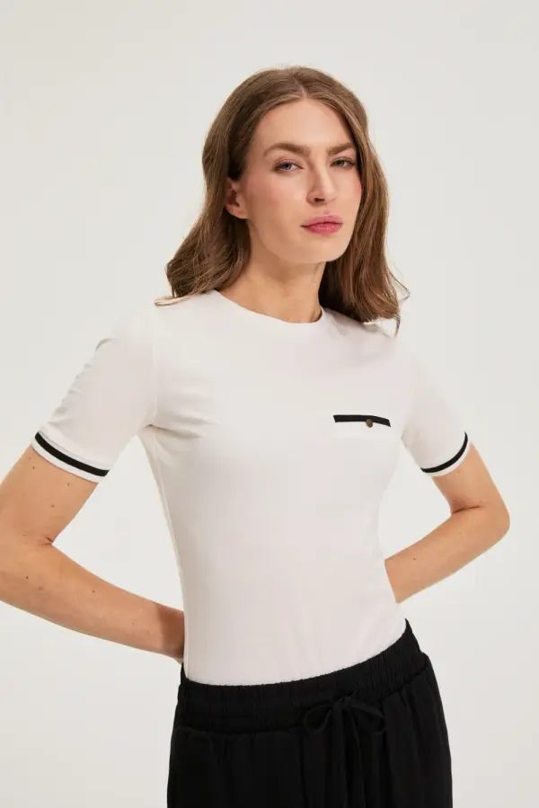 Marisse Ženska majica Marisse, barva Off White