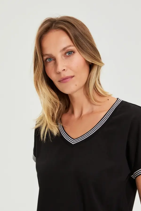 Marisse Ženska majica Marisse L-TS-4908 črna