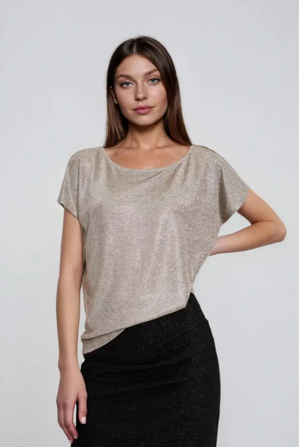 Marisse Ženska majica Marisse Z-TS-4838 srebrna