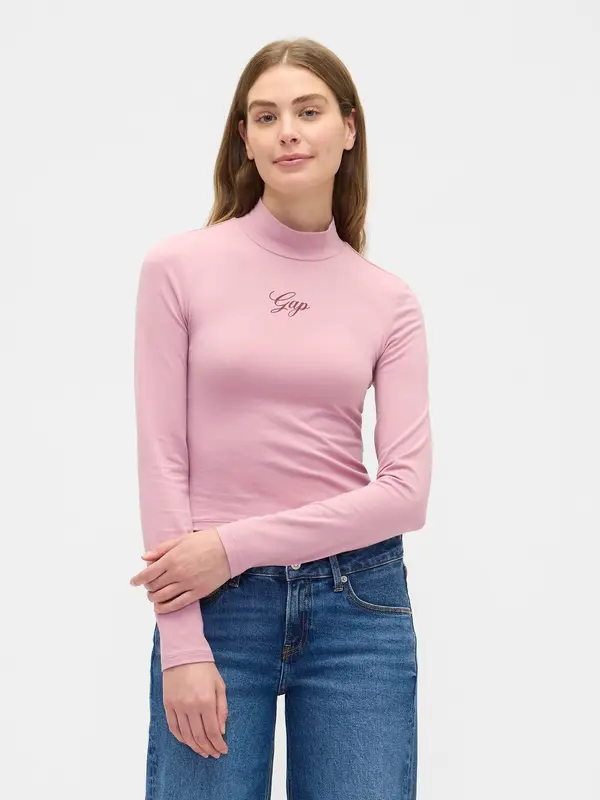GAP Ženska majica s kratkimi rokavi GAP z logotipom