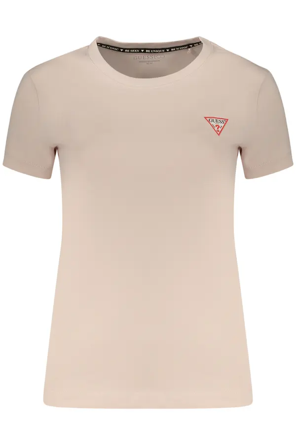 GUESS JEANS Ženska majica s kratkimi rokavi GUESS JEANS roza