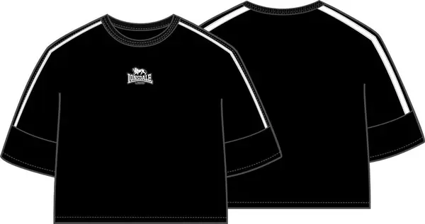 Lonsdale Ženska majica s kratkimi rokavi Lonsdale oversized s črtami