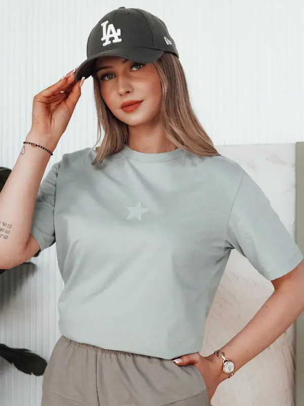 DStreet Ženska majica STARZ v barvi mete