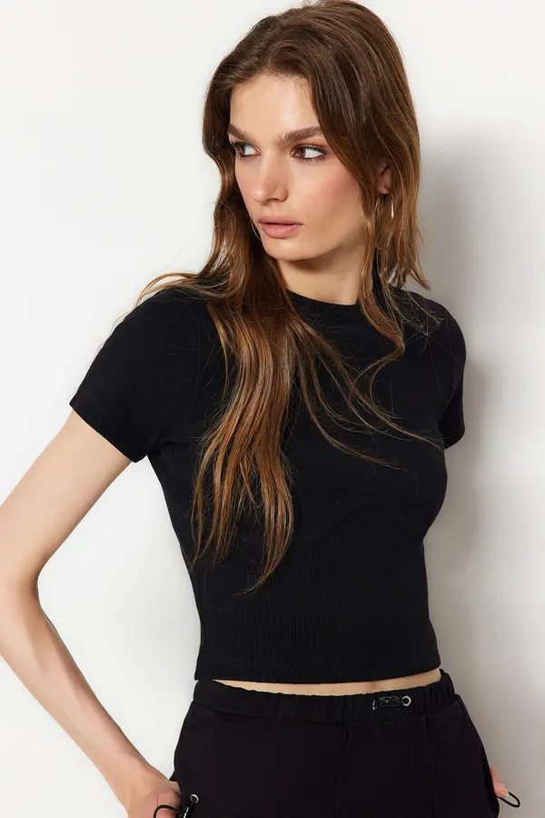 Trendyol Ženska majica Trendyol Ribbed