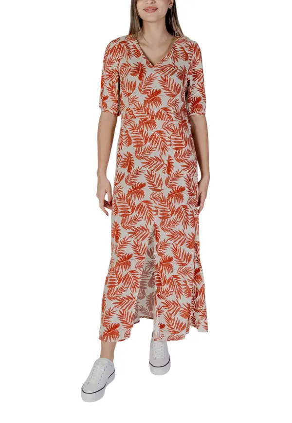 B.young Ženska maksi obleka B.young s cvetličnim vzorcem