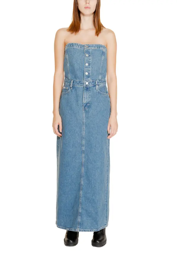 Calvin Klein Ženska maksi obleka Calvin Klein Jeans