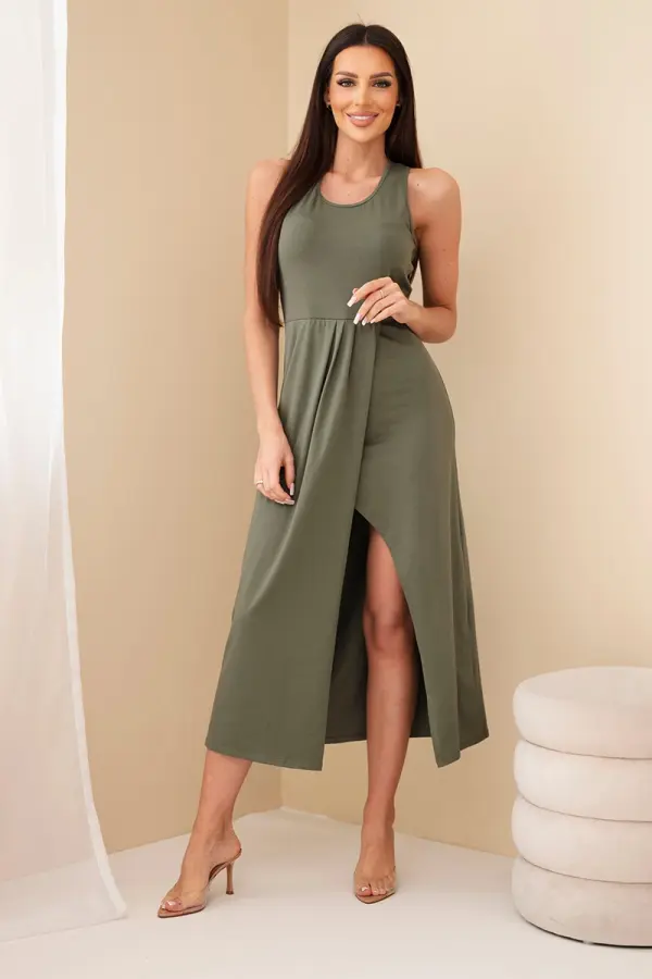 Kesi Włoski Ženska midi obleka brez rokavov Kesi Włoski