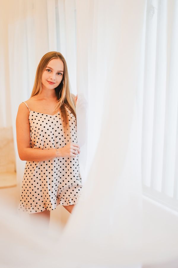 Trendyol Ženska nočna srajca Trendyol Ecru