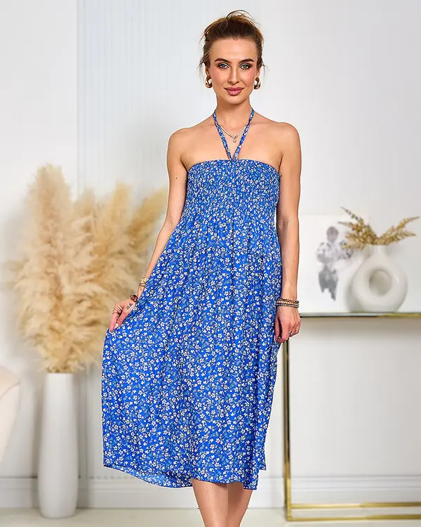 Resti Ženska obleka do kolen s potiskom