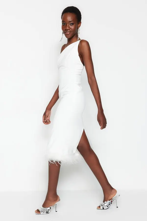 Trendyol Ženska obleka Trendyol Ecru