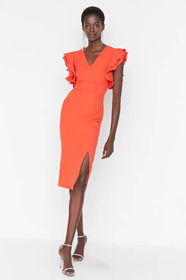 Trendyol Ženska obleka Trendyol Frill Detailed