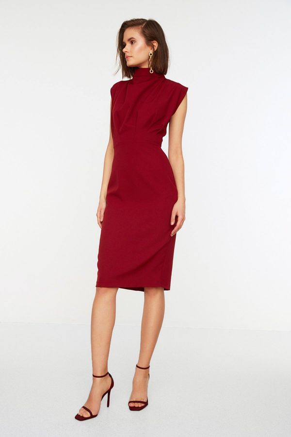 Trendyol Ženska obleka Trendyol High Collar