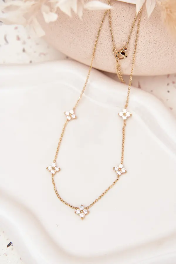 Boto Ženska ogrlica Boto s cvetjem