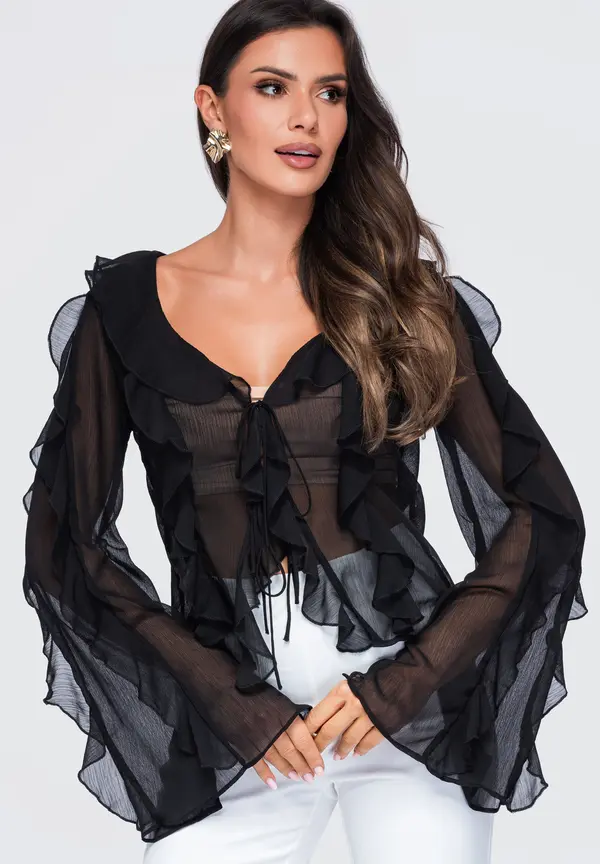 Ombre Ženska ombre bluza ohlapnega kroja