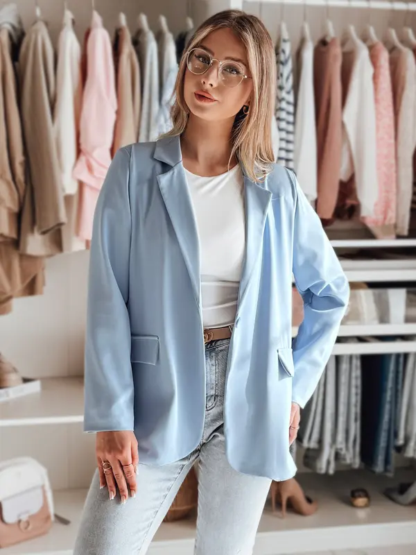 DStreet Ženska oversized jakna RESIDAL, modra