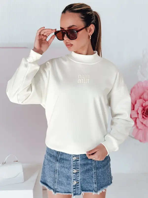 DStreet Ženska oversized jopa LOVASON ecru