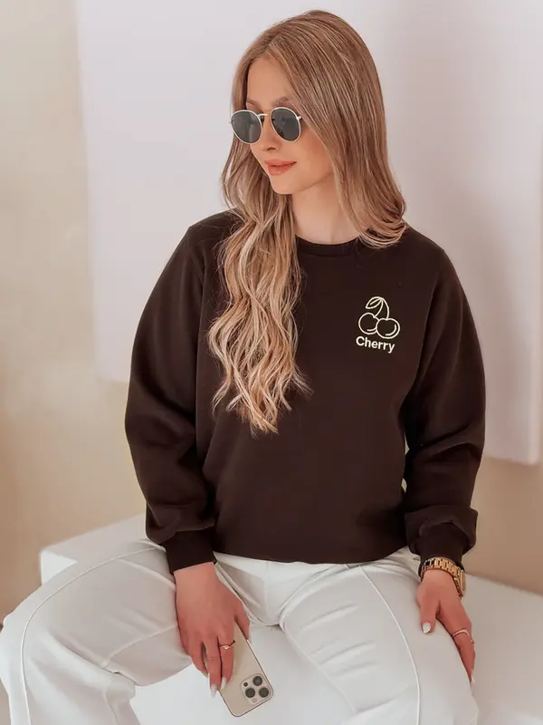 DStreet Ženska oversized jopa z vezenjem CHERSOFT