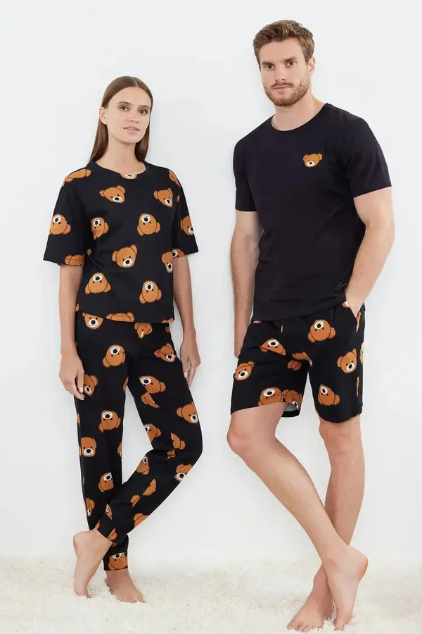 Trendyol Ženska pižama Trendyol Printed
