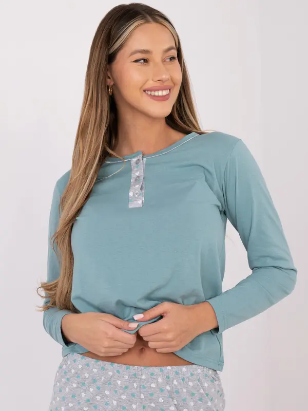 Forever Pink Ženska pižama v mint barvi