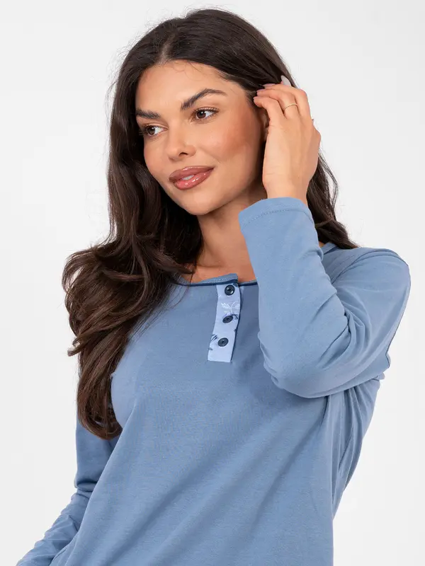 Forever Pink Ženska pižama v sivo-modri barvi