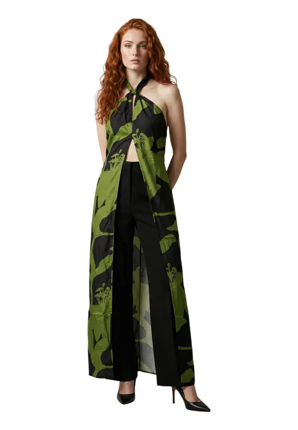 Replay Ženska poletna obleka s cvetličnim vzorcem