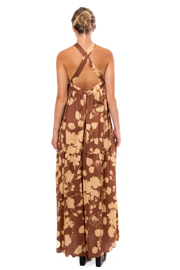 Vicolo Ženska potiskana maksi obleka Vicolo