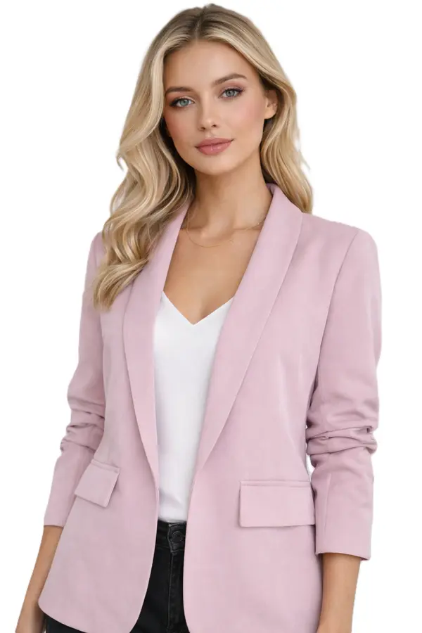 FASHION Ženska prehodna jakna - roza