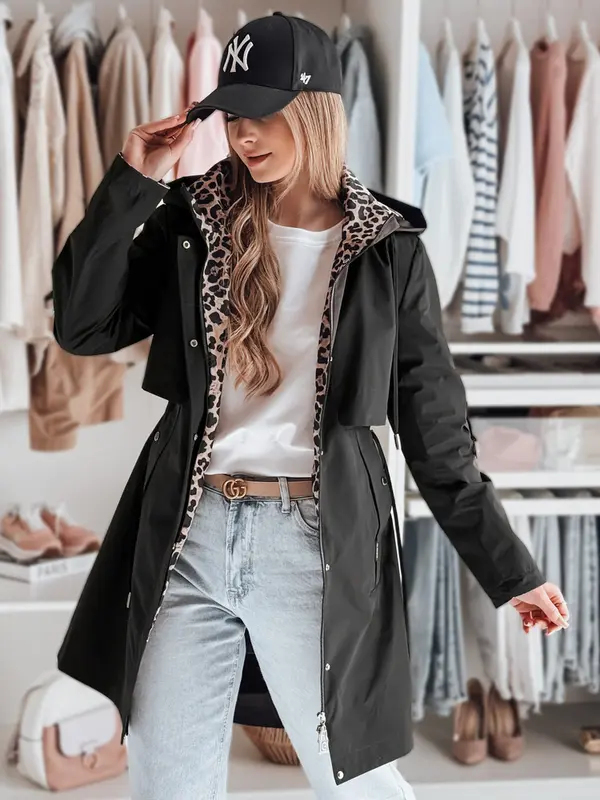 DStreet Ženska prehodna parka FERISSA črna