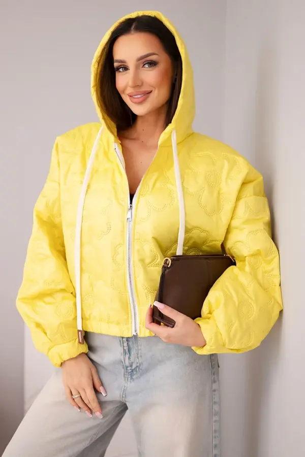 Kesi Włoski Ženska prešita jakna s kapuco