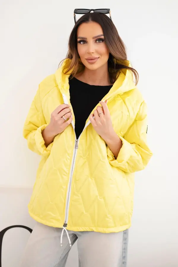 Kesi Włoski Ženska prešita jakna s kapuco