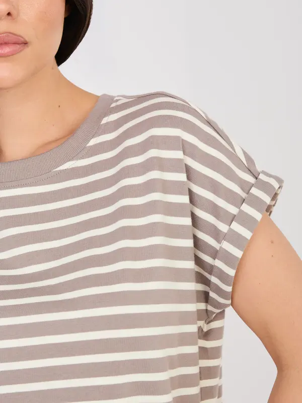 Sublevel Ženska prevelika črtasta majica