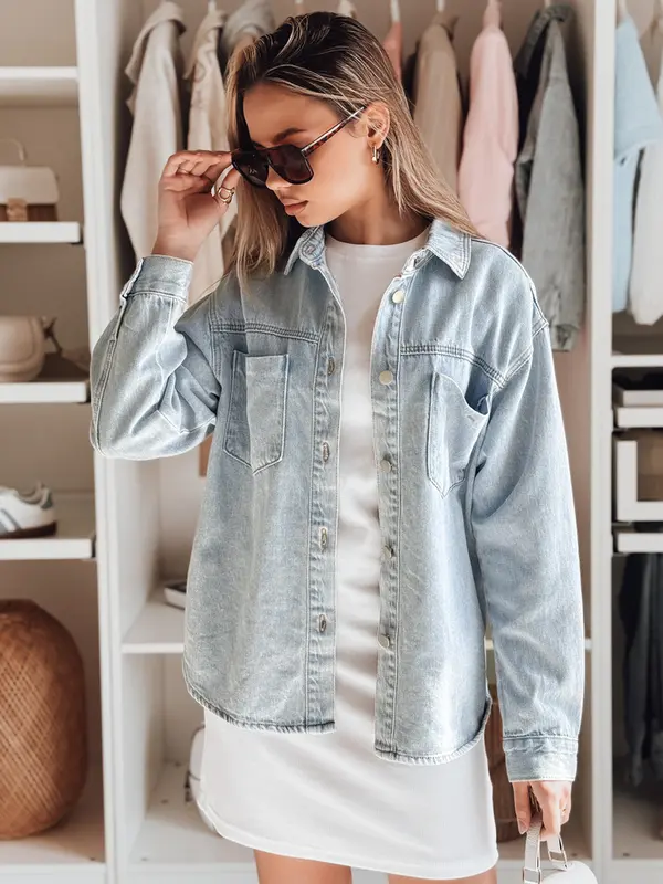 DStreet Ženska prevelika jeans jakna BLUEDIVA