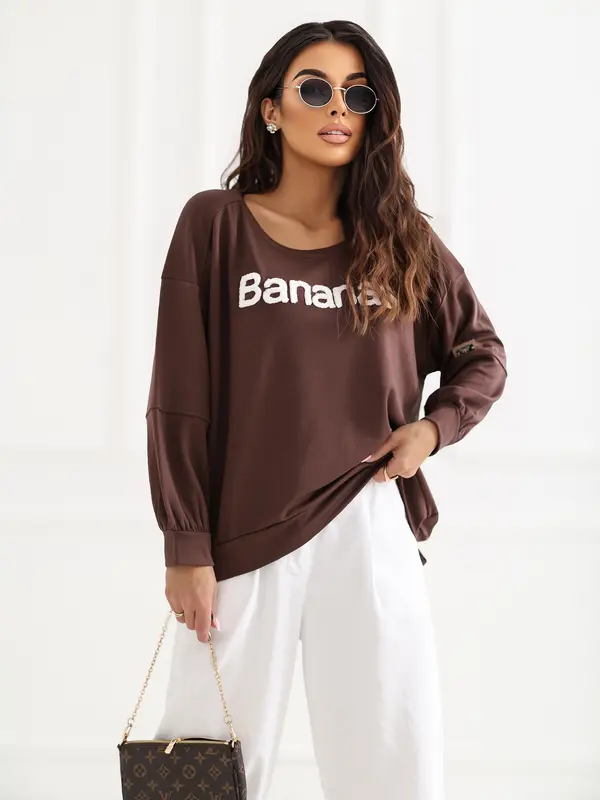 RUE PARIS Ženska prevelika jopa brez kapuce