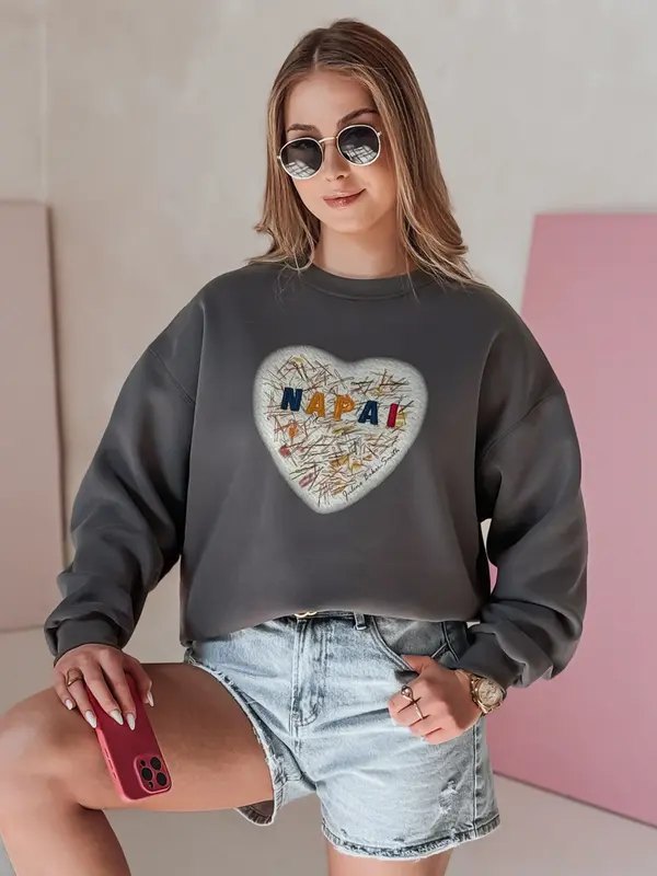 DStreet Ženska prevelika jopa s srčki SERDUCHOVA