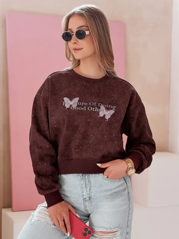 DStreet Ženska prevelika jopa z metuljčki