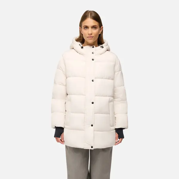 GEOX Ženska puhovka Geox Spherica v krem ​​barvi