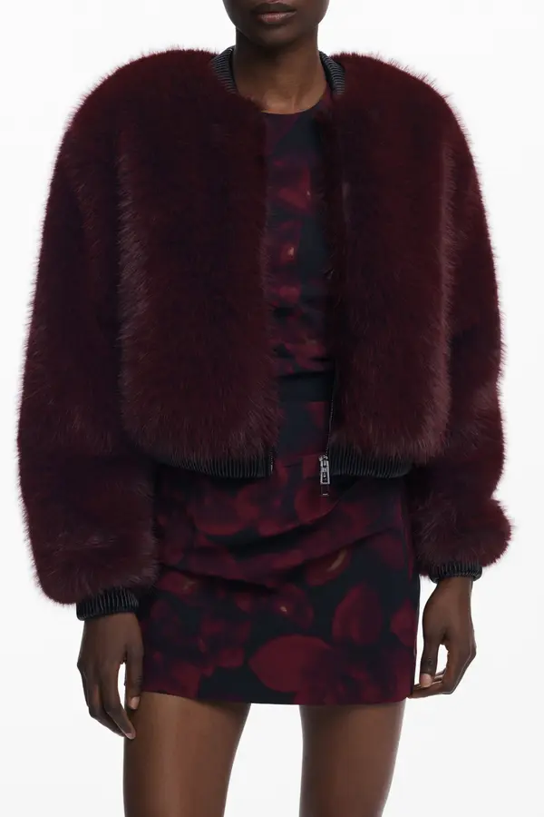 DESIGUAL Ženska rdeča jakna Desigual