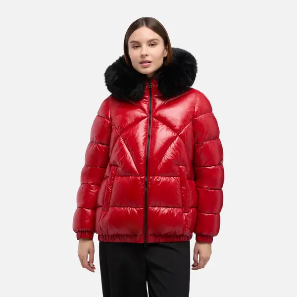 GEOX Ženska rdeča puhovka Geox Backsie