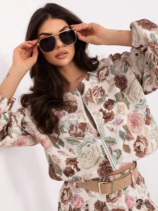 Italy Moda Ženska rjava bomber jakna
