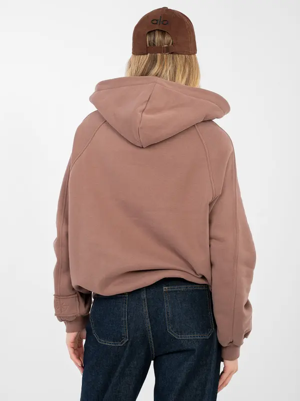 Factory Price Ženska rjava jopa s kapuco