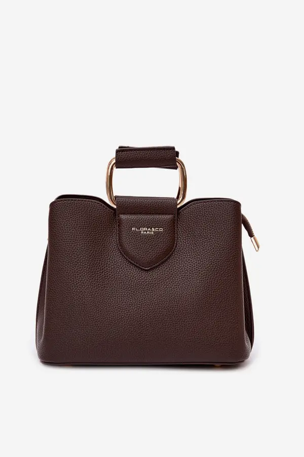 FLORA & CO Ženska škatlasta torbica Flora&amp;Co iz eko usnja