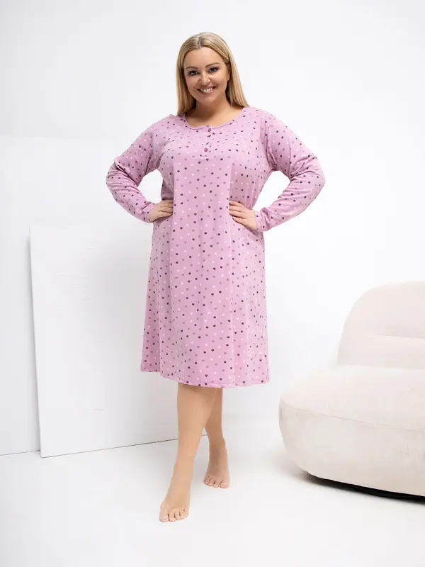 Forever Pink Ženska spalna srajca v temno roza barvi