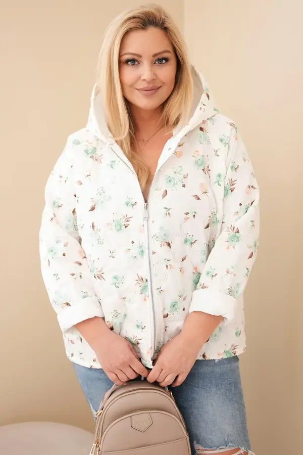 Kesi Włoski Ženska spomladanska jakna Kesi s cvetličnim vzorcem