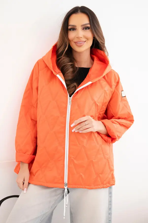 Kesi Włoski Ženska spomladanska prešita jakna s kapuco Kesi