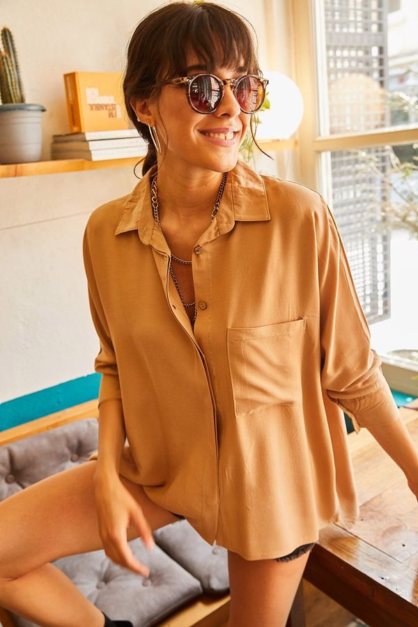 Olalook Ženska srajca Olalook GML-19000420/SAKS BLUE